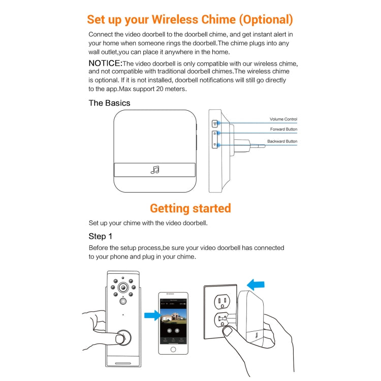 B10 52 Chimes 110dB Doorbell Receiver Low Power Consumption Home Door Tools, EU Plug, AC 90-260V, B10 Black EU Plug, B10 White EU Plug B10 52 Chimes 110dB Doorbell Receiver Low Power Consumption Home Door Tools, EU Plug, AC 90-260V, B10 Black EU Plug, B10 White EU Plug